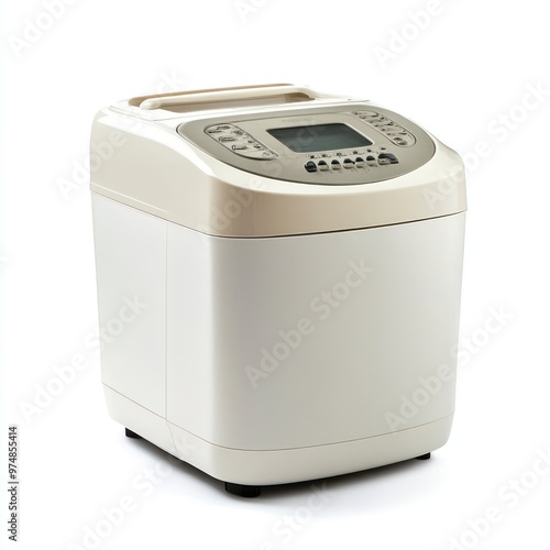 A high-resolution shot of a bread maker, isolate on white background