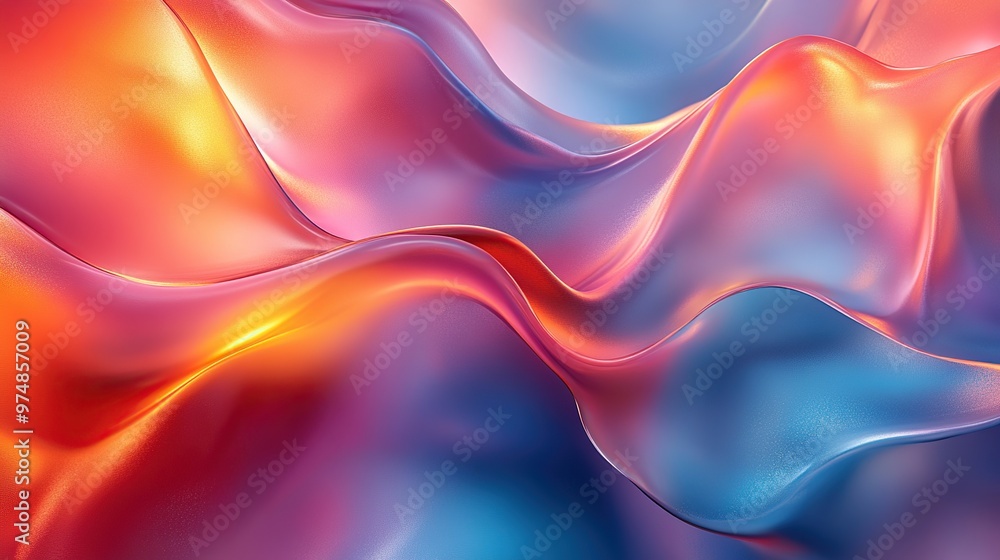 Obraz premium Abstract background with flowing, colorful liquid.