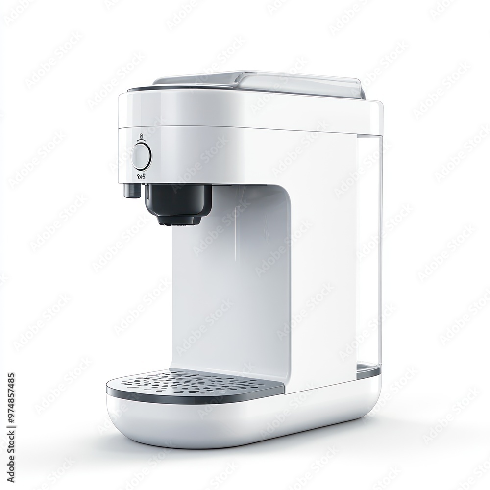 A hot water dispenser, isolate on white background A hot water dispenser, isolate on white background