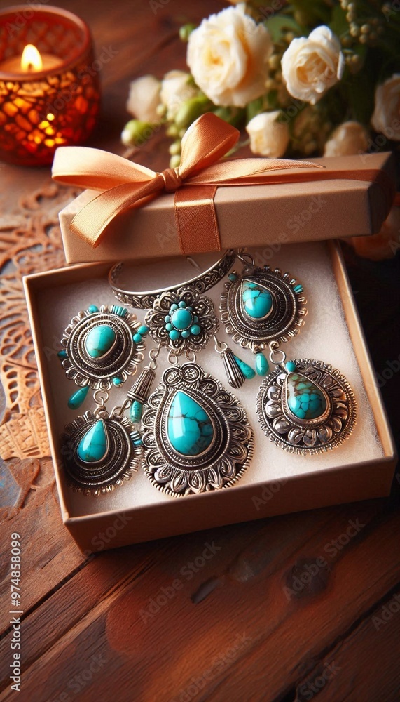 Handgefertigter indianischer Silberschmuck Handgefertigter indianischer Silberschmuck