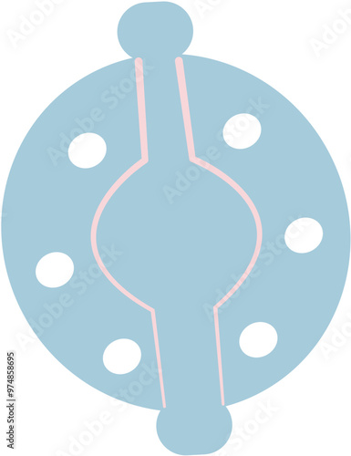 Embroidery hoop, spools of threads, needles, pincushion, tools for sewing work. Needlecraft doodle. Hand drawn minimal design. Perfect for wallpaper, template, banner, wall decor . Vector illustration