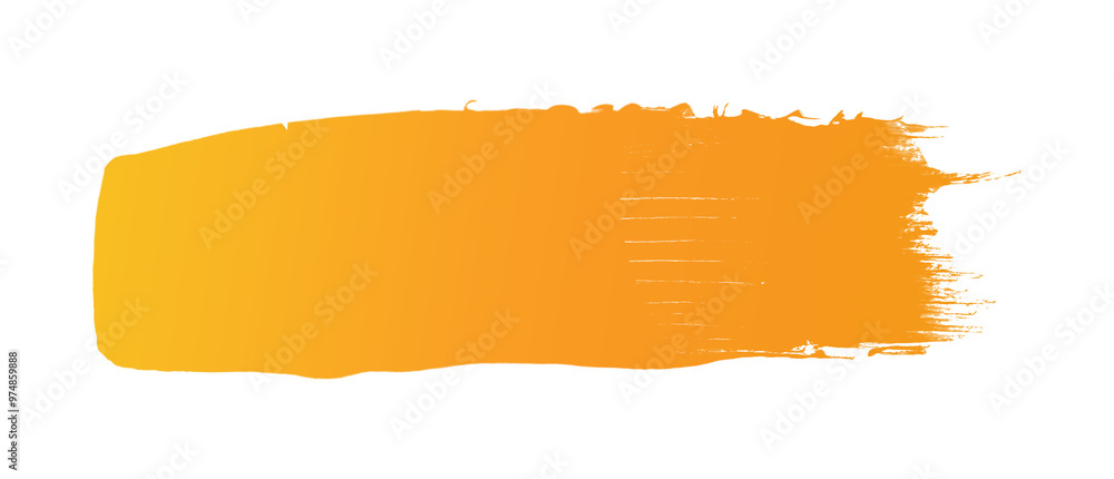 Gradient brush stroke transitions from light to dark orange, creating a vibrant and textured design element on a transparent background Gradient brush stroke transitions from light to dark orange, creating a vibrant and textured design element on a transparent background