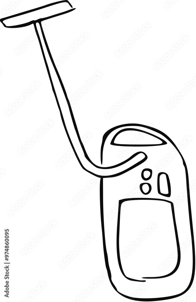 Obraz premium Home cleaning hygiene household work detailed doodle outline. Perfect for wallpaper, template, banner, wall decor . Vector illustration