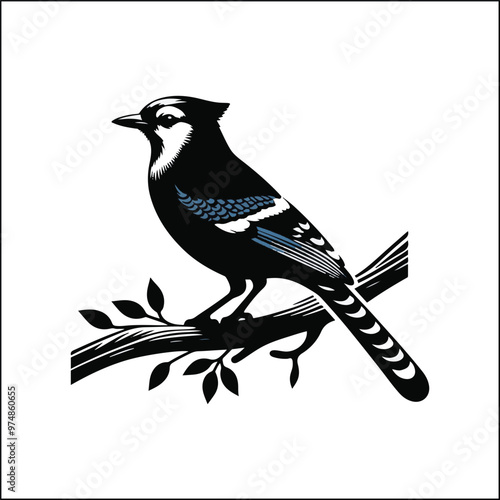 bird, crow, black, animal, wildlife, nature, raven, magpie, beak, white, wild, birds, feather, branch, isolated, avian, feathers
blue jay on a branch