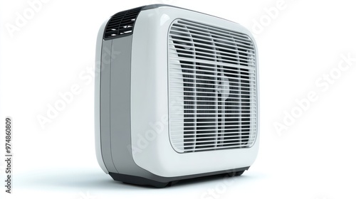 A portable air conditioner, isolate on white background