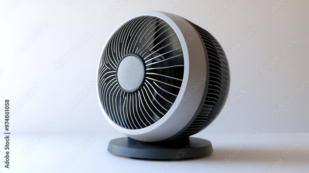 A portable fan heater, isolate on white background A portable fan heater, isolate on white background