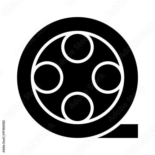 Film Reel Icon Design