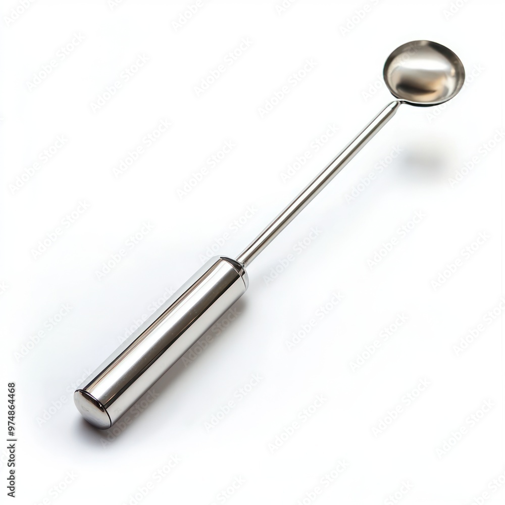 A stainless steel espresso frother, isolate on white background A stainless steel espresso frother, isolate on white background