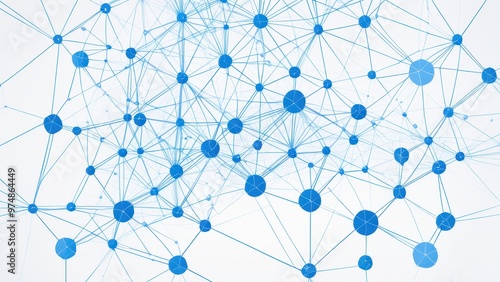 Abstract representation of interconnected nodes and lines, symbolizing networks and data flow.