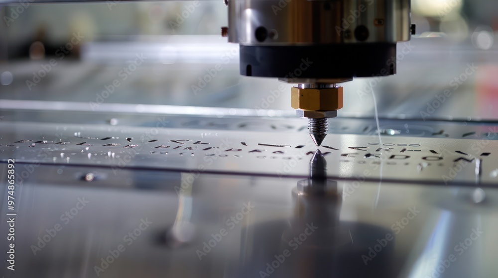 CNC Machine Engraving Metal Plate CNC Machine Engraving Metal Plate