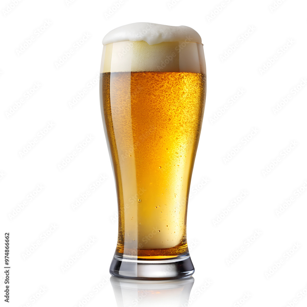 beer with frothy head overflowing from a glass beer with frothy head overflowing from a glass