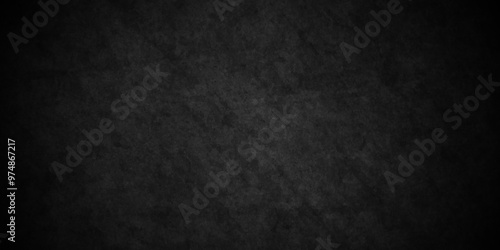 Abstract empty dark black old concrete vintage rustic scratch blackboard chalkboard stucco sandstone. luxury architecture stone marble wall grunge dirty structure interior closeup texture background.