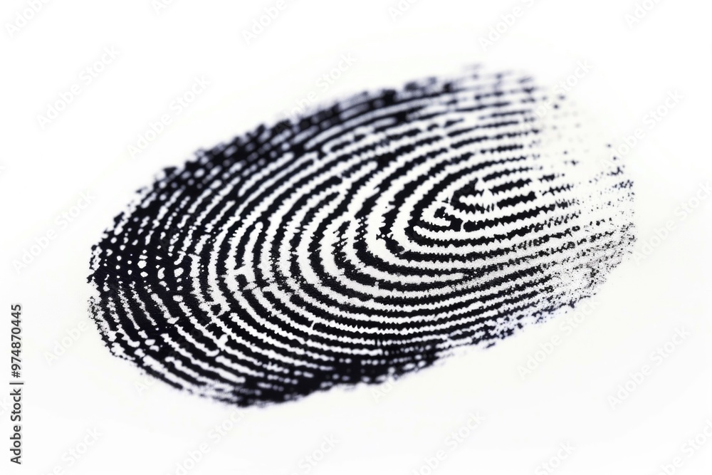 A close-up image of a fingerprint on a white surface A close-up image of a fingerprint on a white surface