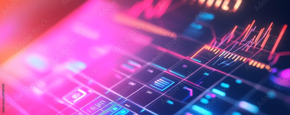 Digital content calendar, holographic planning tools, futuristic interface Digital content calendar, holographic planning tools, futuristic interface