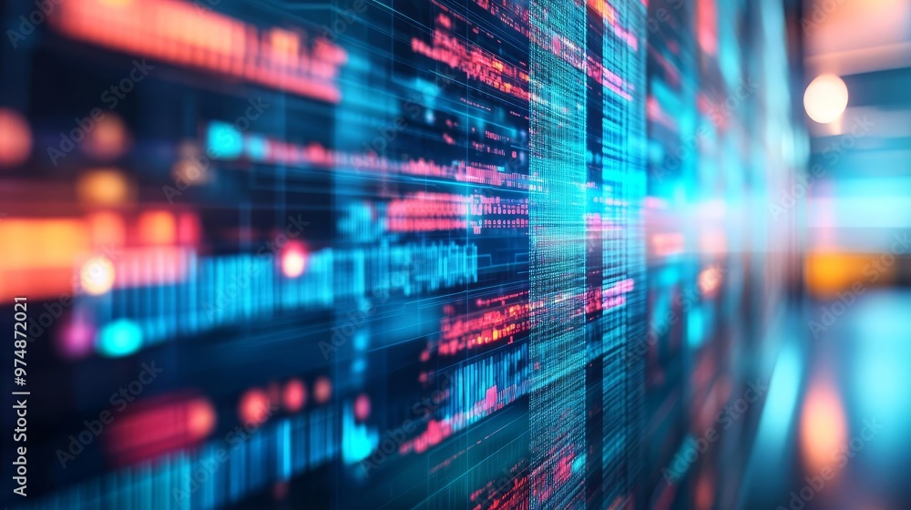 Digital media innovation, floating holographic screens, futuristic visuals Digital media innovation, floating holographic screens, futuristic visuals