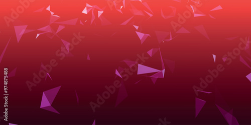 Abstract background with connecting dots and lines. Network connection structure. Data technology and scientific illustration. Plexus effect. 3D vector illustration