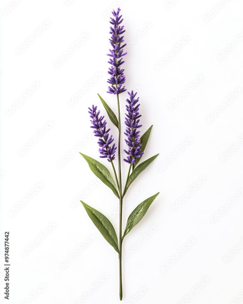 Lavender flower isolate on white background, calming purple, Lavender flower isolate on white background, calming purple,