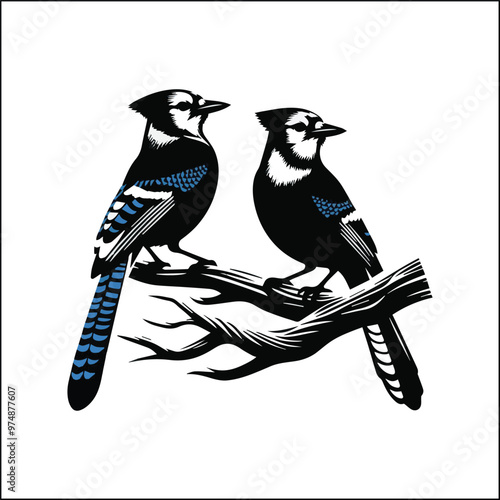 blue jay on a branch