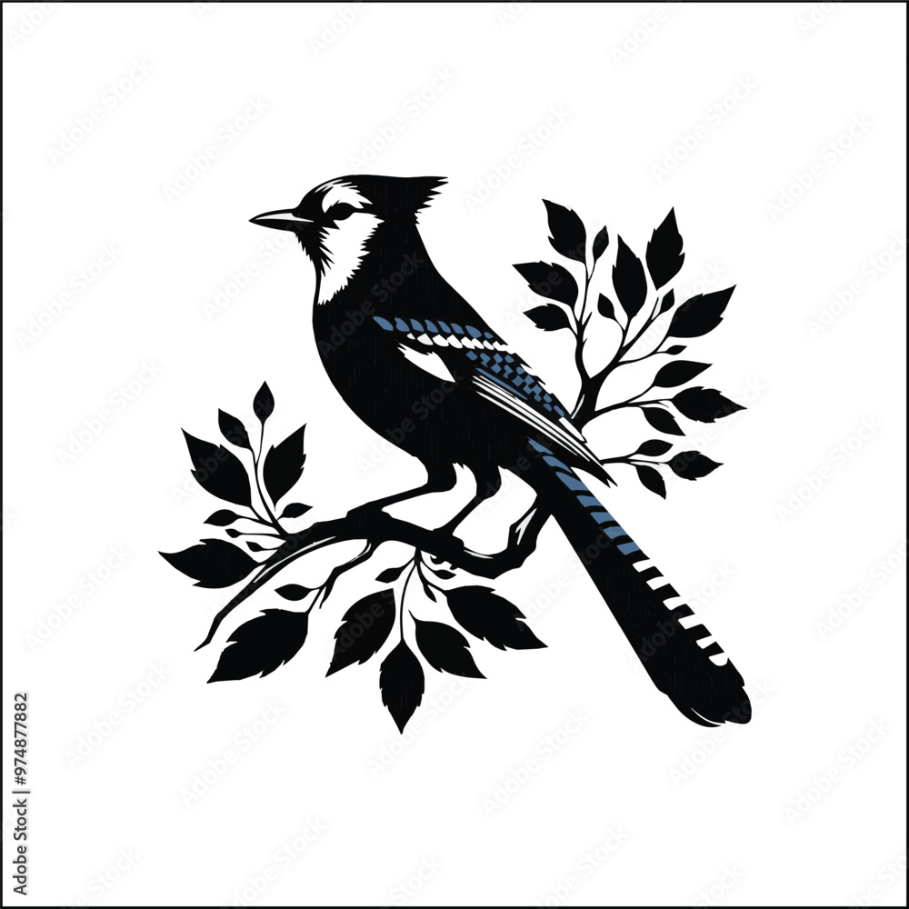 blue jay on a branch blue jay on a branch