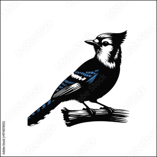 blue jay on a branch