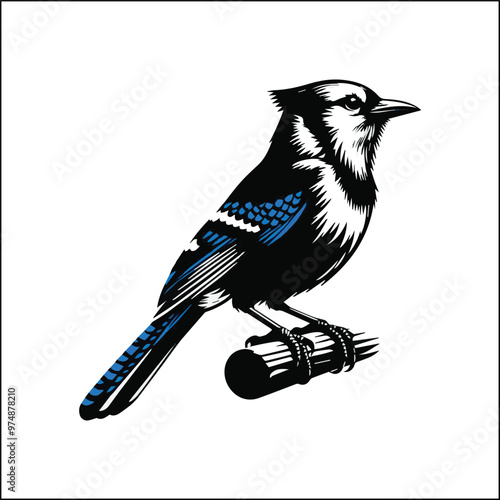 blue jay on a branch