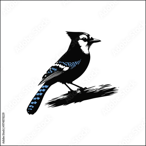 blue jay on a branch
