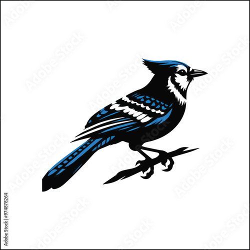 blue jay on a branch