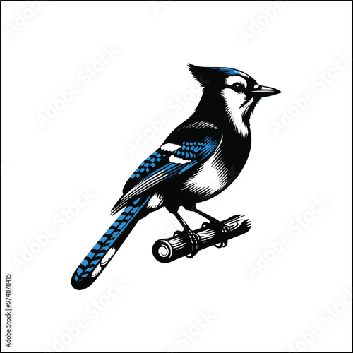 blue jay on a branch