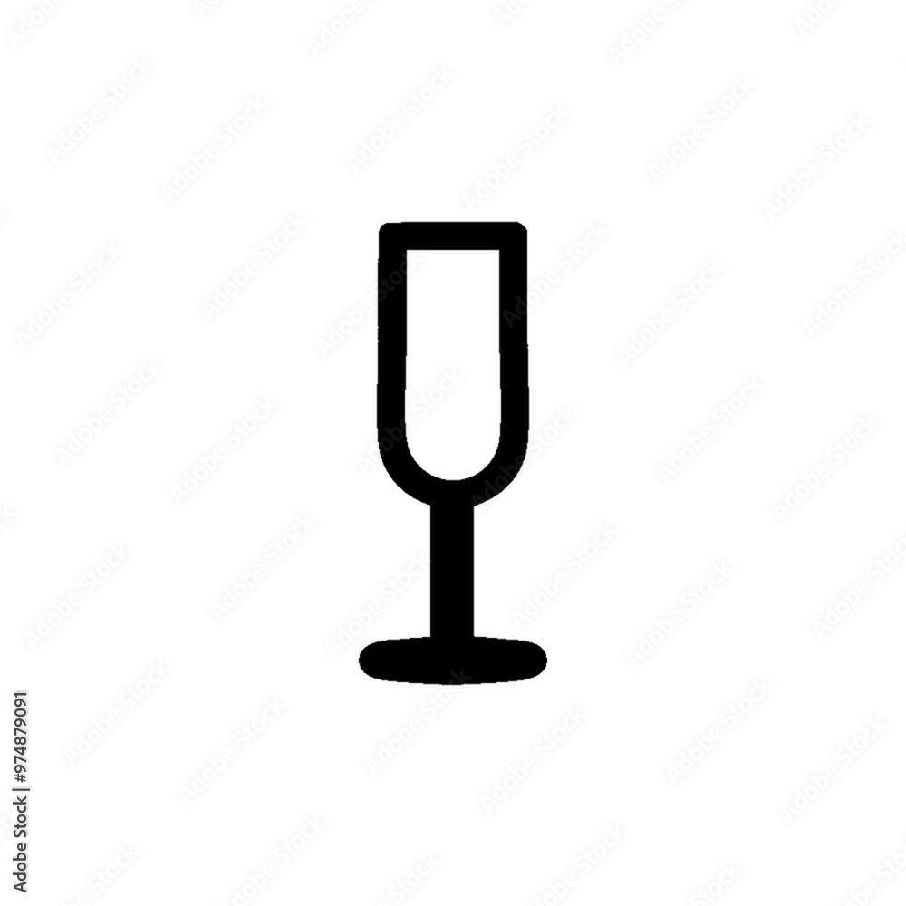 champagne flute symbol icon champagne flute symbol icon