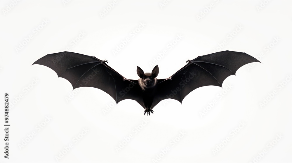 Fototapeta premium Black Bat in Flight