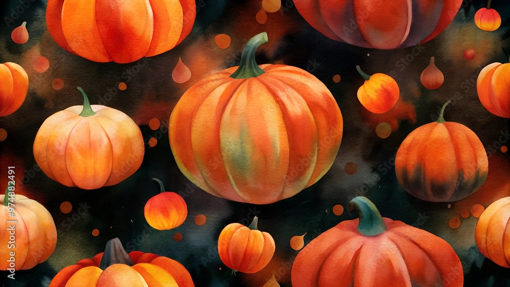 Abstract pumpkin pattern Abstract pumpkin pattern