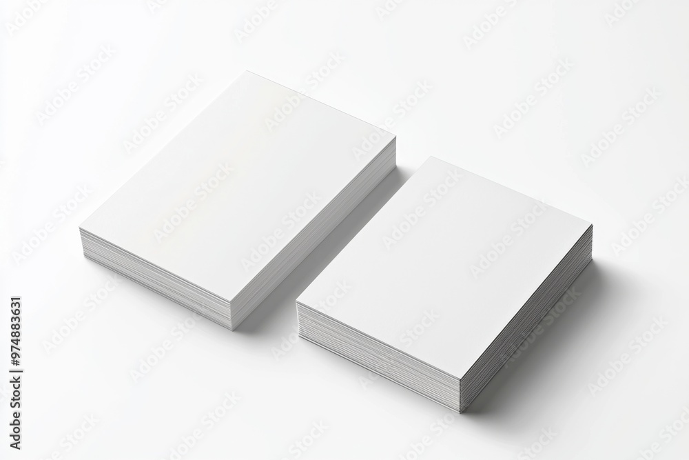 Business Card Mockup on Isolated Background created with Generative AI Business Card Mockup on Isolated Background created with Generative AI