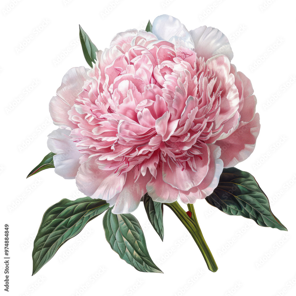 A beautiful closeup of pink peony, carnation, and dahlia flowers blooming in a garden A beautiful closeup of pink peony, carnation, and dahlia flowers blooming in a garden
