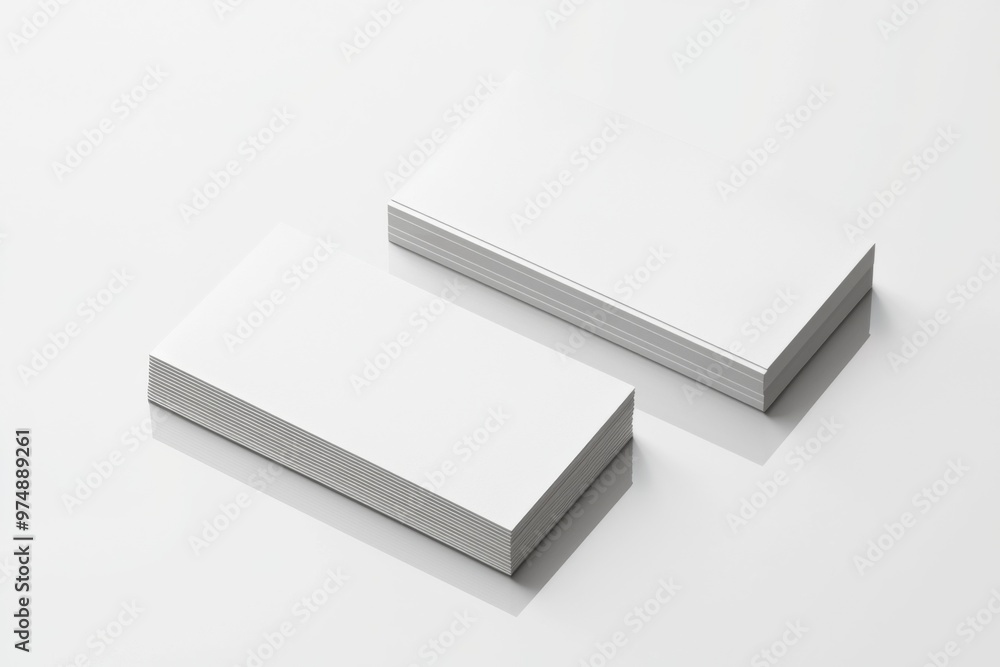 Business Card Mockup on Isolated Background created with Generative AI Business Card Mockup on Isolated Background created with Generative AI