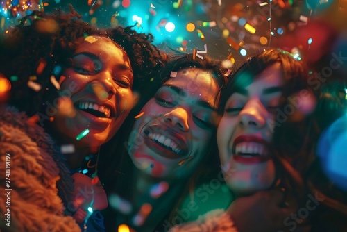 amigas festejando de fiesta