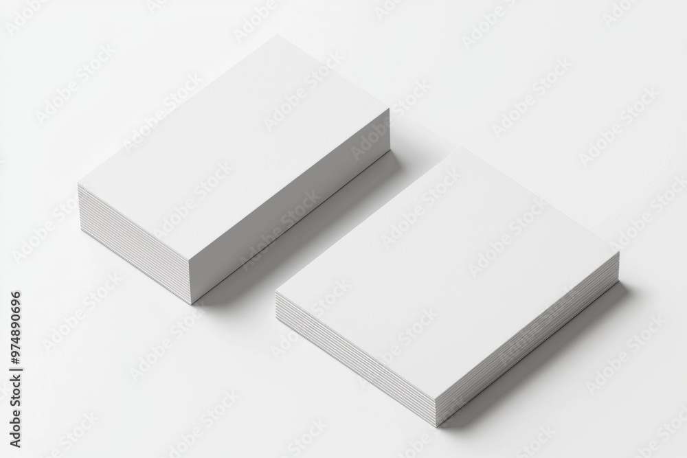 Business Card Mockup on Isolated Background created with Generative AI Business Card Mockup on Isolated Background created with Generative AI