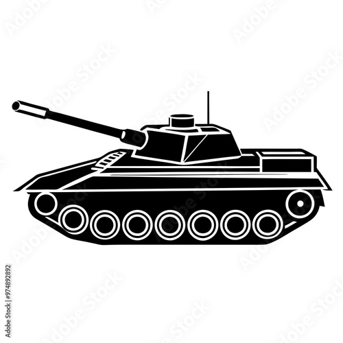 Tanks vector on white background
