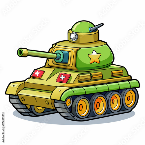 Tanks vector on white background