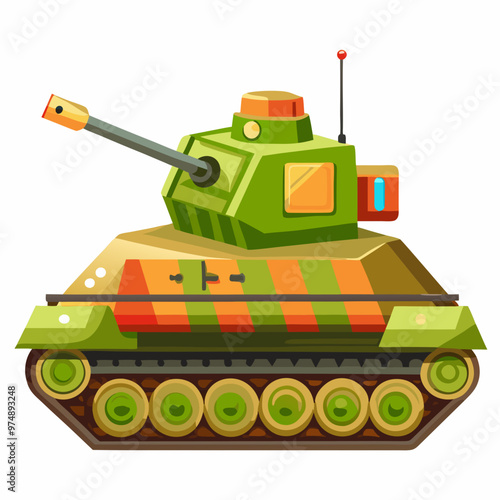 Tanks vector on white background