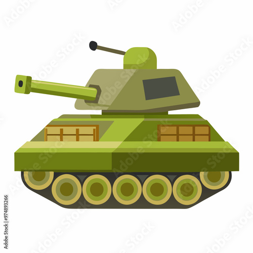 Tanks vector on white background