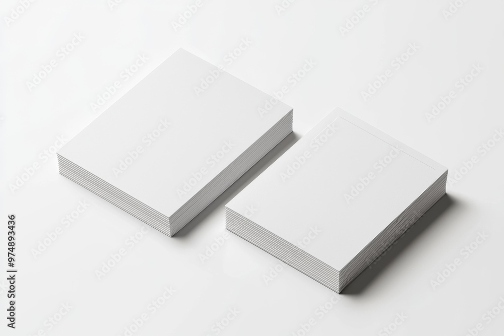 Business Card Mockup on Isolated Background created with Generative AI Business Card Mockup on Isolated Background created with Generative AI