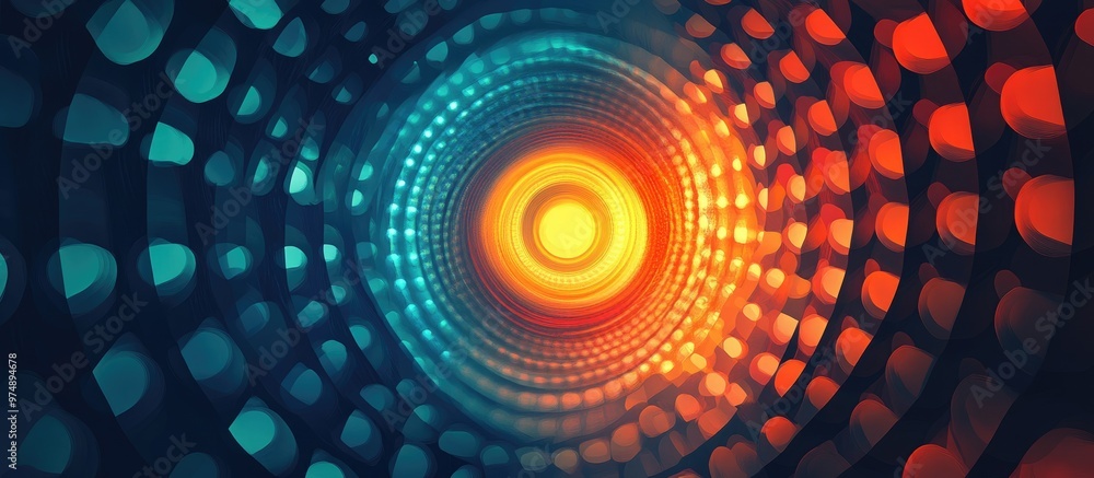 Radial circle design in a geometric style 2d graphic EPS 10 format Radial circle design in a geometric style 2d graphic EPS 10 format