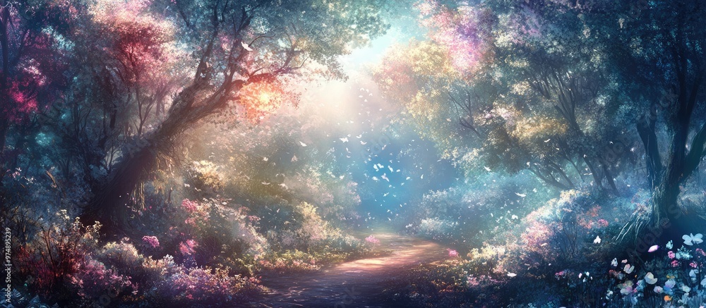 Obraz premium Dreamlike fantasy backdrop