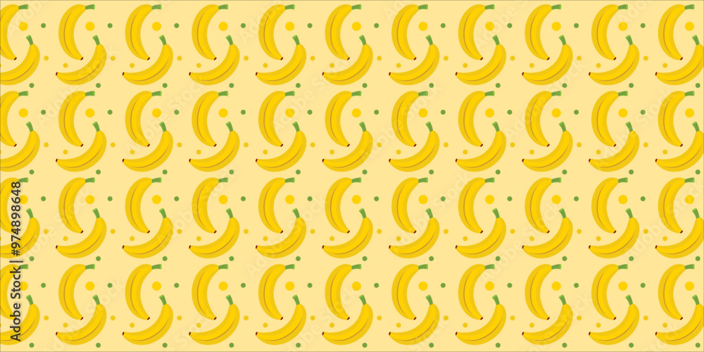 seamless banana pattern. Yellow banana on pink background. Fresh, ripe and delicious fruit. seamless banana pattern. Yellow banana on pink background. Fresh, ripe and delicious fruit.