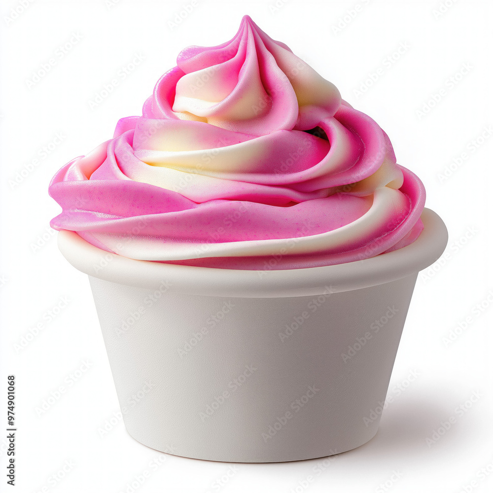 Frozen Yoghurt Isolated Frozen Yoghurt Isolated
