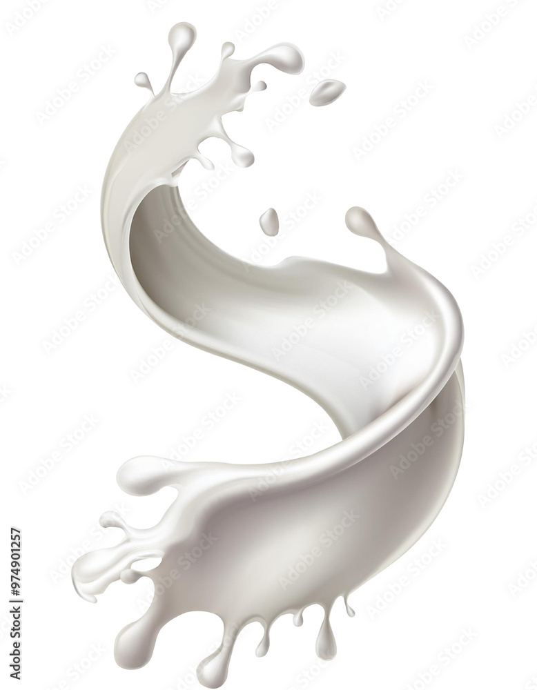 Realistic milk splashes or wave with drops and splatter isolated Milk splash and pouring on PNG transparent background Realistic milk splashes or wave with drops and splatter isolated Milk splash and pouring on PNG transparent background