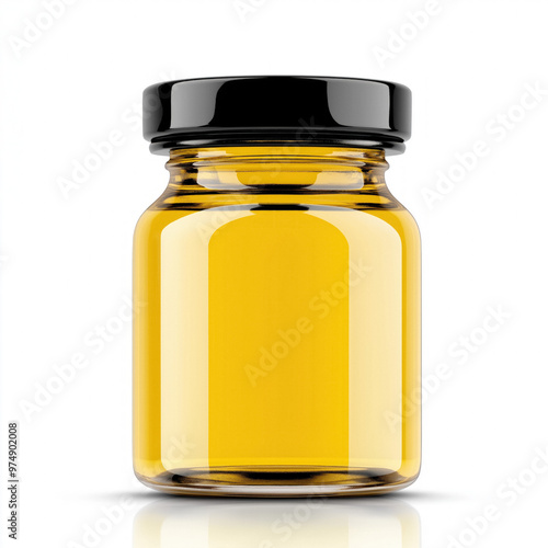 Mustard Jar Isolated