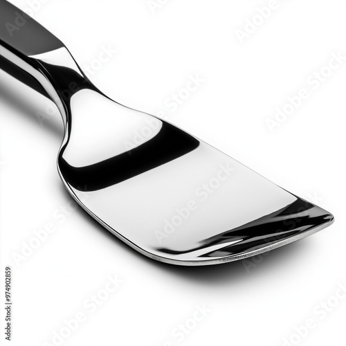 Silver Spatula Isolated