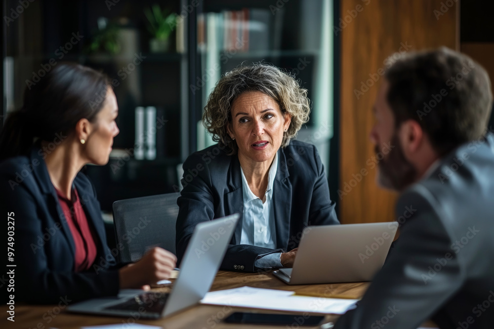 A diverse group of people is engaged in formal negotiation, showcasing collaboration and communication in professional setting. atmosphere is focused and dynamic, reflecting importance of teamwork A diverse group of people is engaged in formal negotiation, showcasing collaboration and communication in professional setting. atmosphere is focused and dynamic, reflecting importance of teamwork