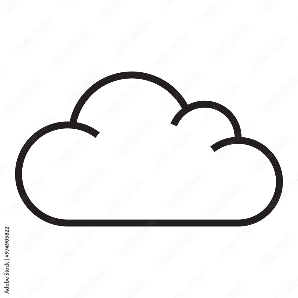 Cloud line icon Cloud line icon
